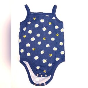 Garanimals Blue Baby Onesie with Daisy and Bee Print